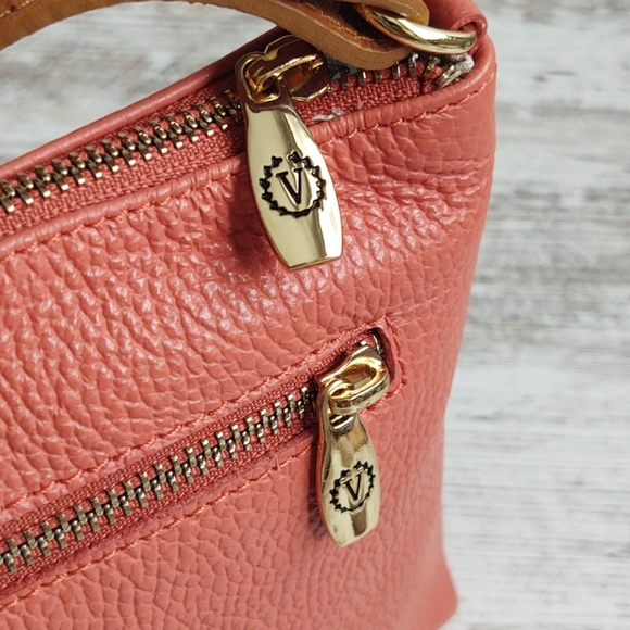 🟧NWT Valentina Coral Leather Crossbody - Picture 6 of 13
